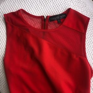 Mini Red Topshop Dress
